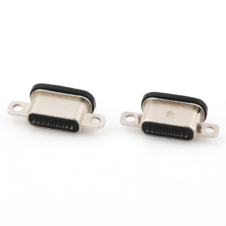 16Pin Waterproof USB Female Connector IPX7
