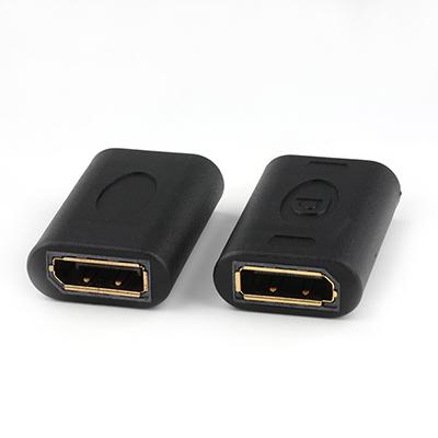 180 Degree Gold Plated DP 20P Female to DP Female Adapter