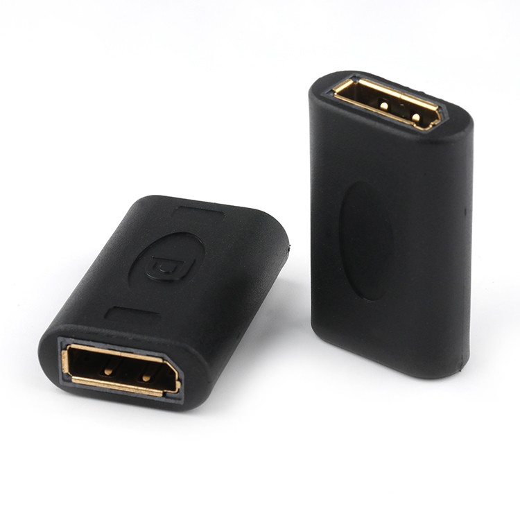 180 Degree Gold Plated DP 20P Female to DP Female Adapter