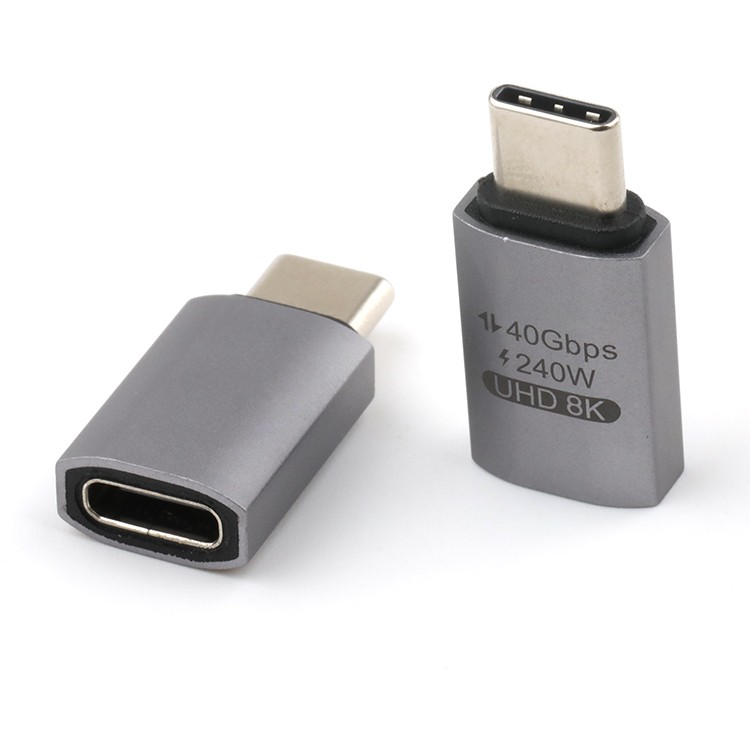 180 Degree UHD 8K USB 3.1 C Male TO USB 3.1 C Female Adapter