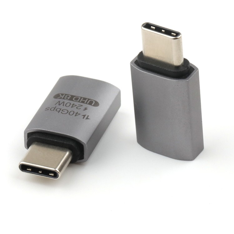 180 Degree UHD 8K USB 3.1 C Male TO USB 3.1 C Female Adapter