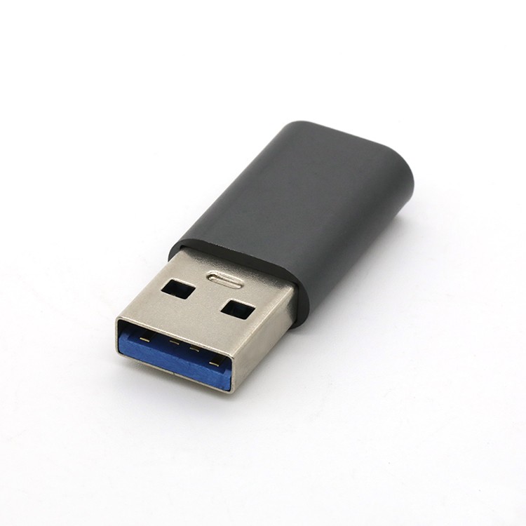 180 Degree USB 3.0 A Type Male To USB Type C Female Socket Adapter
