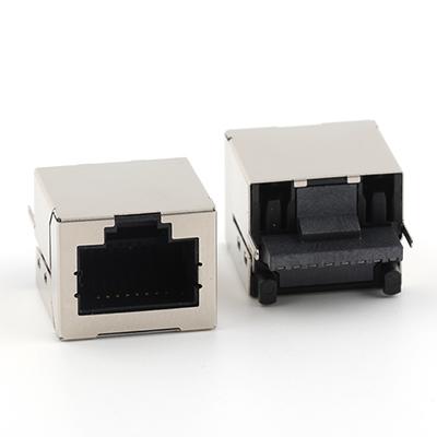 180Degree Mid Mount 8P8C RJ45 Female Connector for Wire Soldering