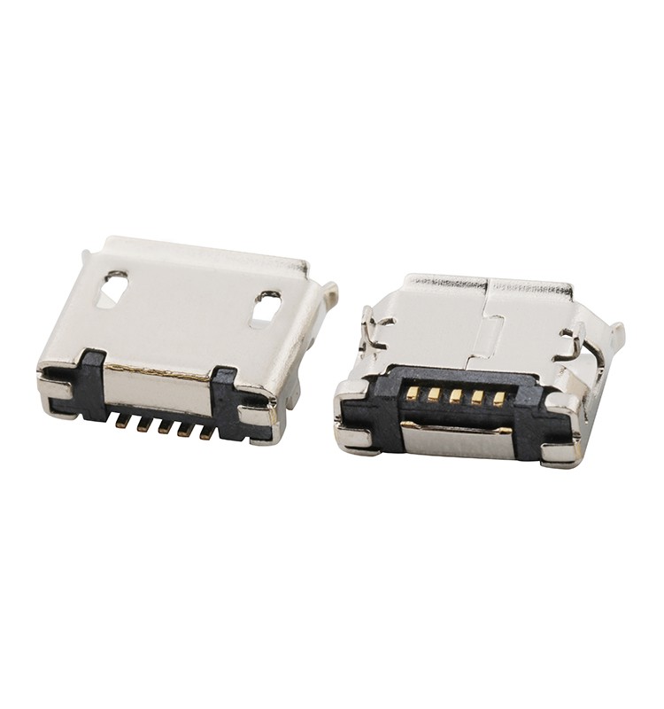 1.8A 5 Pin Micro USB 2.0 B Type Female Charging Port Connector