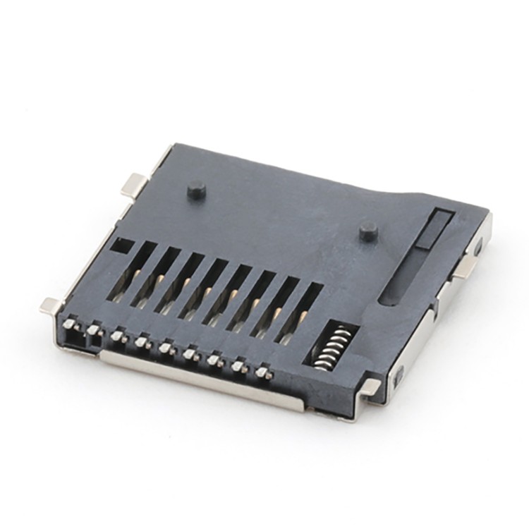 1.8H TF Card Connector 9Pin Push Push Type T-Flash Card Socket Connector