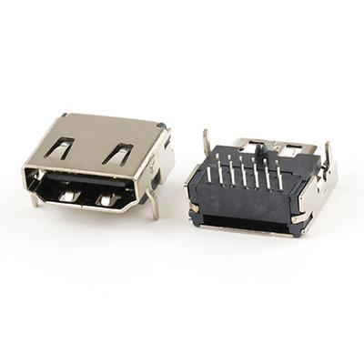 19 Pin 2.1 Version PCB HD Female Jack Connector DIP Type HD-MI A Female Connector