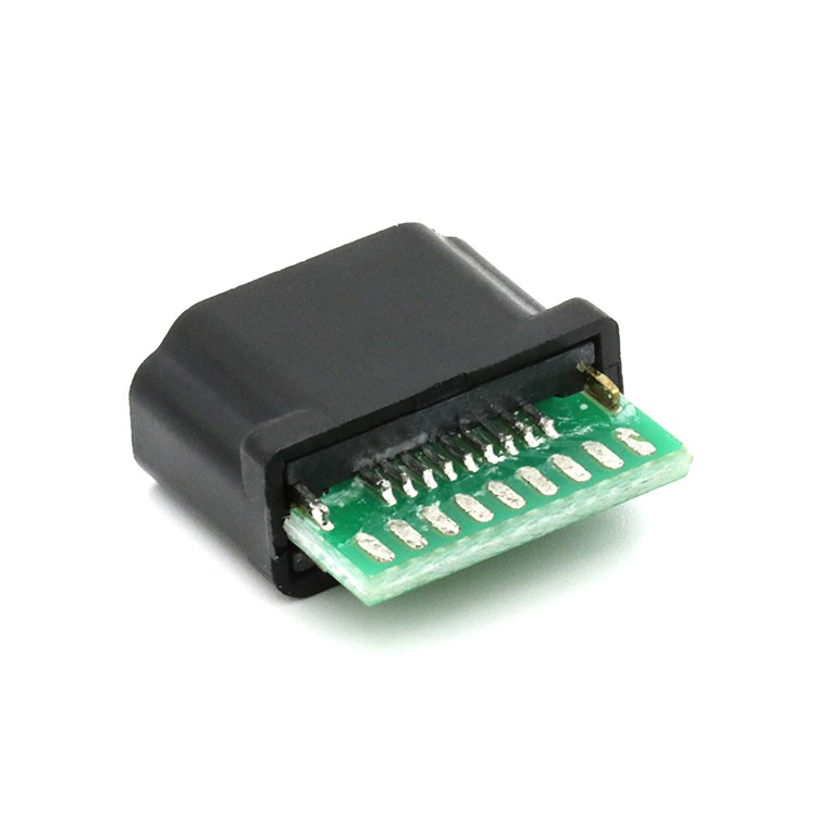 19P High Definition Multimedia Interface Port A Female Connector with PCB