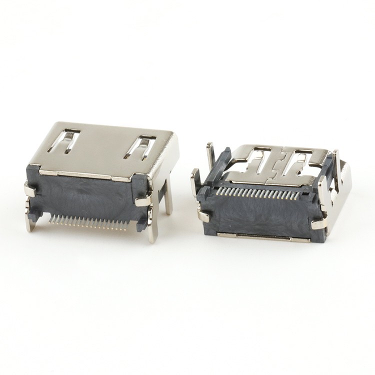 19Pin SMD Type HDMI-compatible A Female Connector with Pin Length 2.0MM