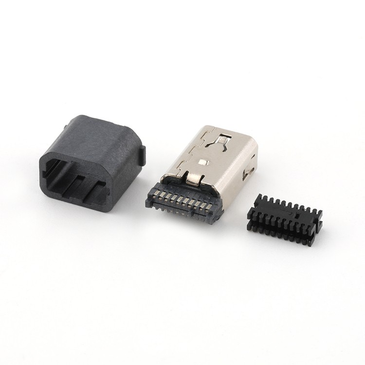 20Pin DP Connector Mini DP Female Connector for Wire Soldering with Cover