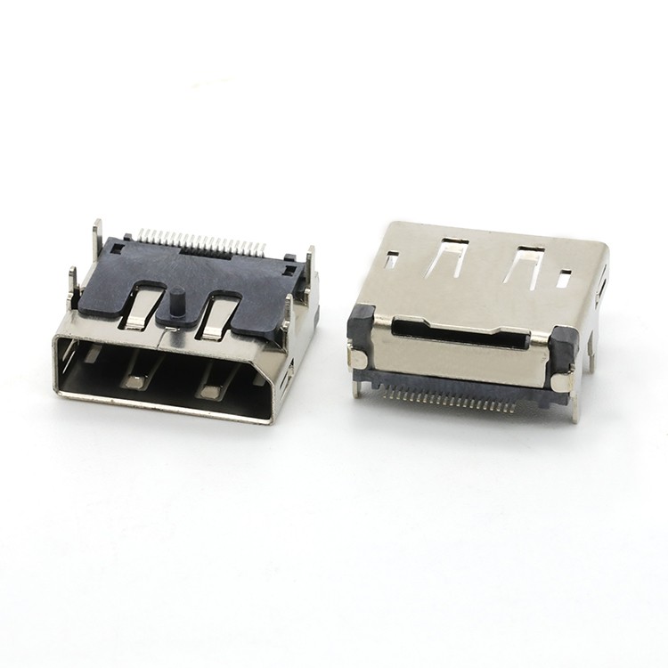 20Pin DP Connector SMT Type Right Angle Display Port Female Connector