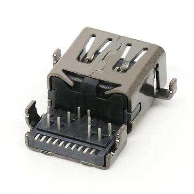 20Pin Mini DP Connector B Type Female Socket Dip Connector,H=5.4MM