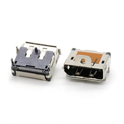 20Pin Right Angle SMT Type with M2.0 Hole,Display Port Female Connector
