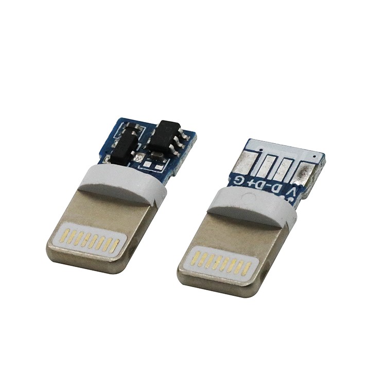 3 in 1 DIY Lightning USB Male Plug PCB Connector Solder USB Kit for Iphone