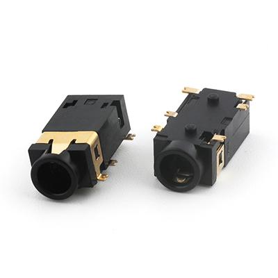 3.5MM 6Pin 4Pole  SMT Stereo Audio Phone Jack Connector