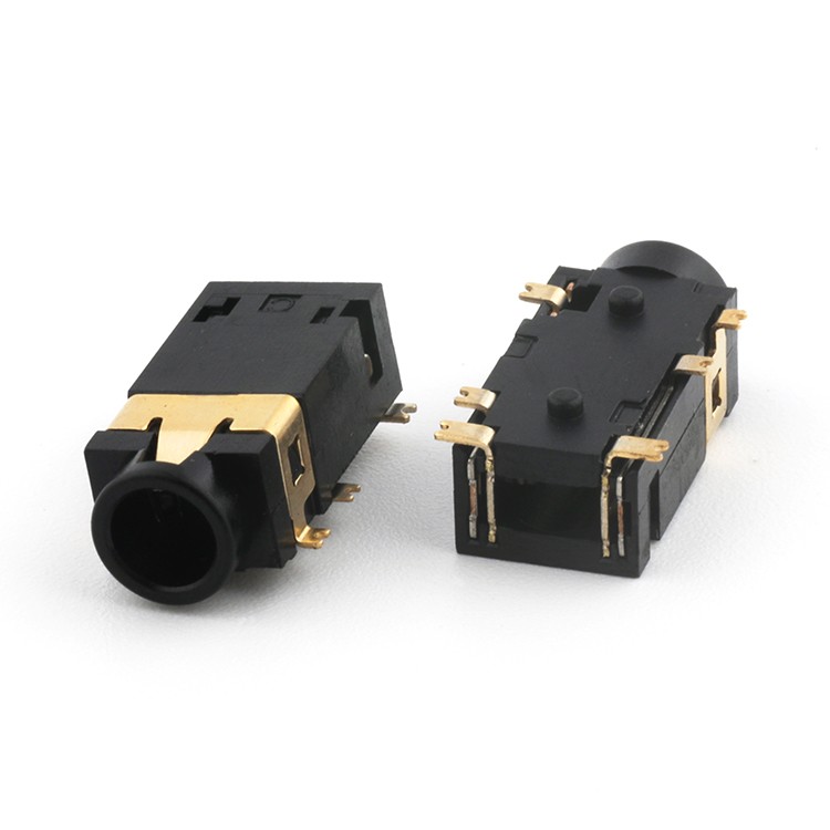 3.5MM 6Pin 4Pole  SMT Stereo Audio Phone Jack Connector