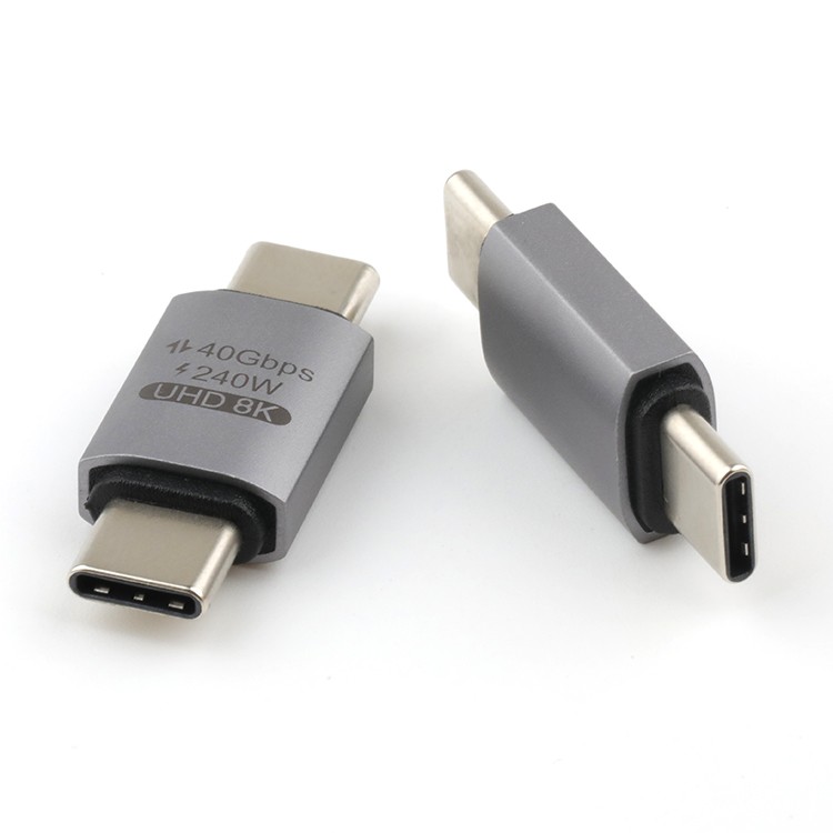40Gbps 180 Degree USB 3.1 C Male TO USB 3.1 C Male OTG Adapter