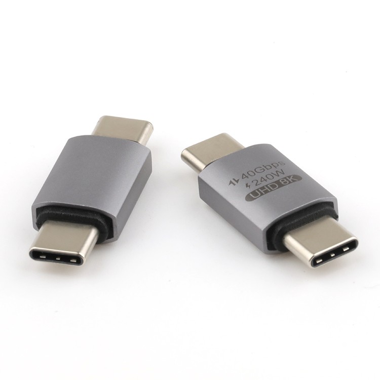 40Gbps 180 Degree USB 3.1 C Male TO USB 3.1 C Male OTG Adapter