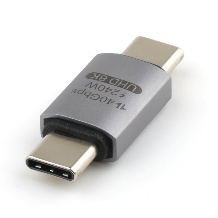 40Gbps 180 Degree USB 3.1 C Male TO USB 3.1 C Male OTG Adapter