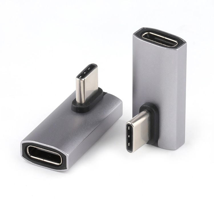 40Gbps 90 Degree USB 3.1 C Male TO USB 3.1 C Female OTG Adapter