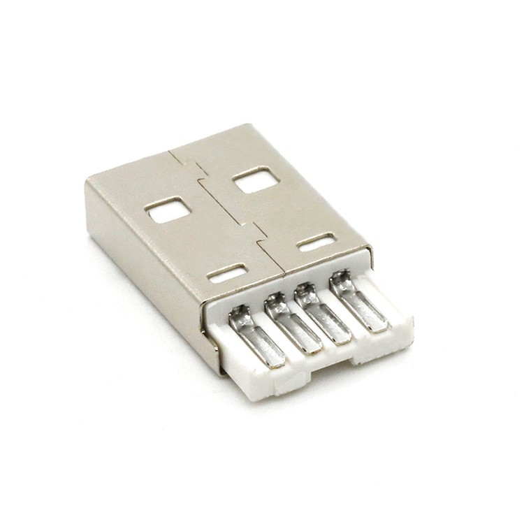 4Pin USB 2.0 A Type Male Connector for Wire Soldering