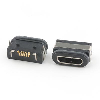 5 Pin Female Micro USB Type B Connector IP68 Waterproof Micro USB Female Connecto