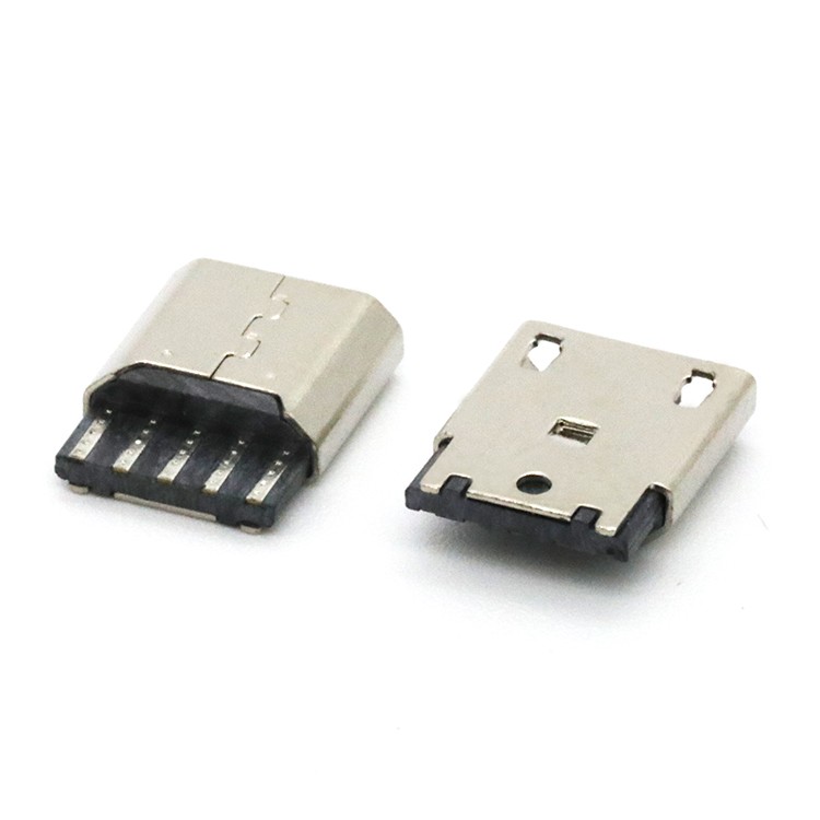5P Micro USB B Type Female Socket Connector for Wire Soldering