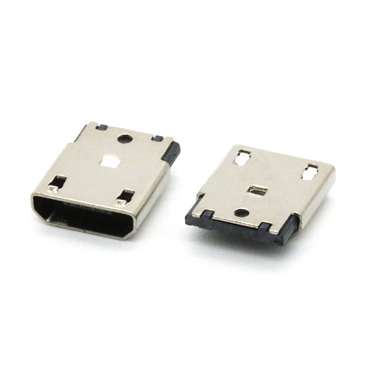 5P Micro USB B Type Female Socket Connector for Wire Soldering