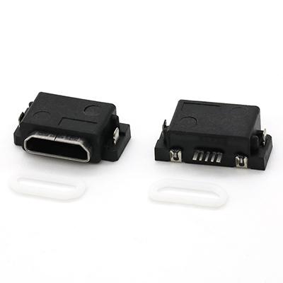 5Pin Surface Mount Waterproof Micro USB B Type Female Connector