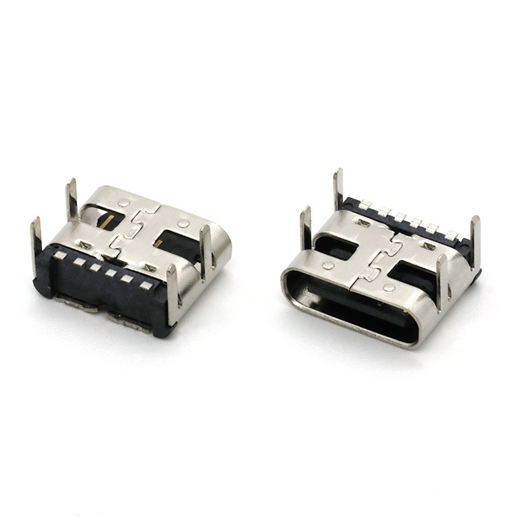 6 pin type c usb connector 