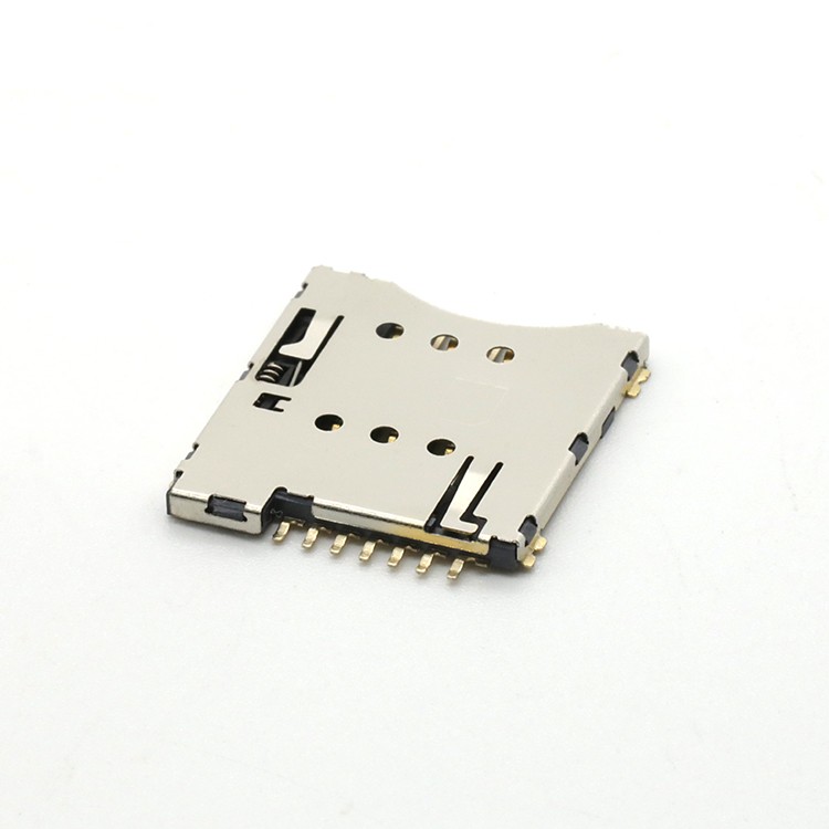 7Pin 1.45H with CD Pin Memory Card Micro SIM Card Push Push Connector