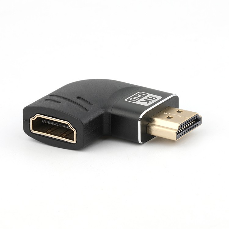 8K 90 Degree High-Definition Multimedia Interface A Male To A Female Adapter Converter