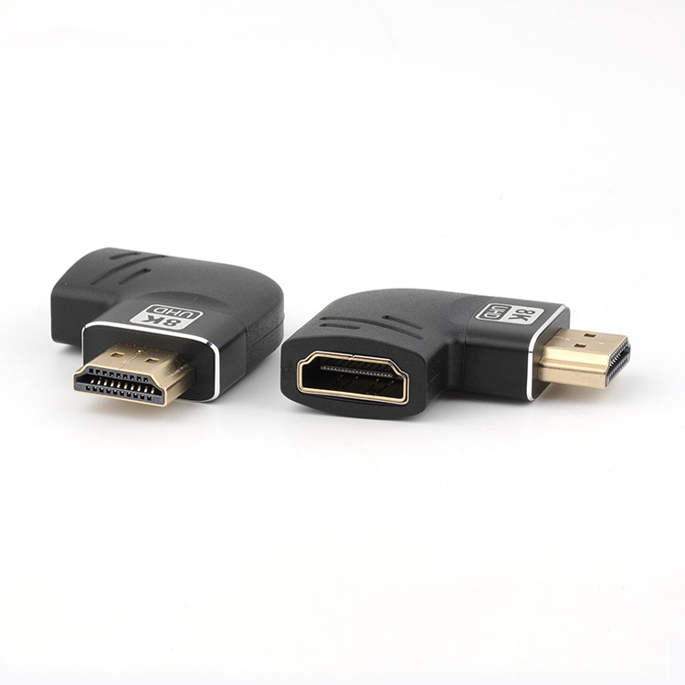 8K 90 Degree High-Definition Multimedia Interface A Male To A Female Adapter Converter