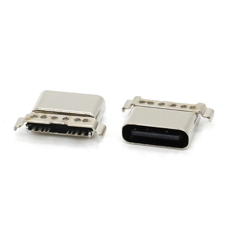 8Pin Waterproof USB Type C Female Receptacle Connector IP67