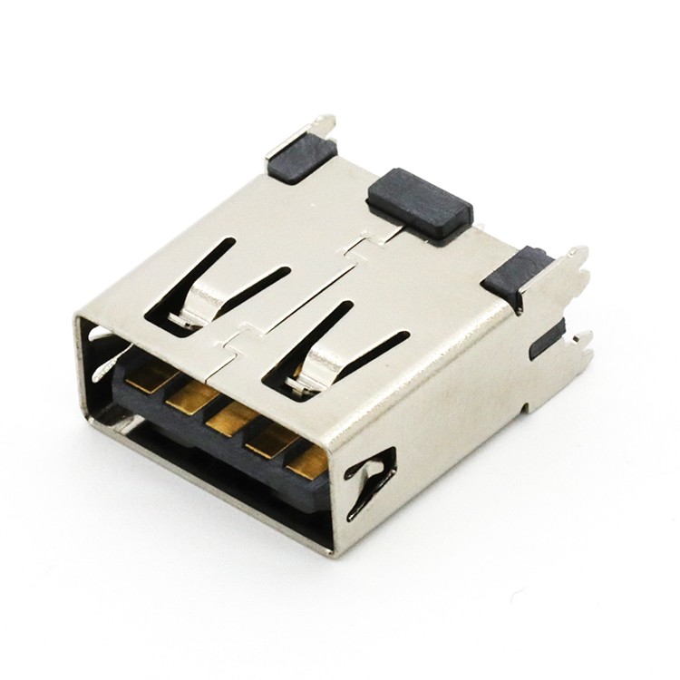 9P USB 3.1 A Type Female Receptacle Connector 180Degree