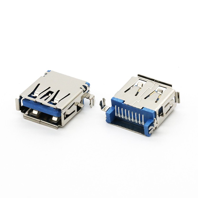 2pcs USB 3.0 Female 9 Pin Wire Type Socket Connector HW-UAF-30-03 NEW 