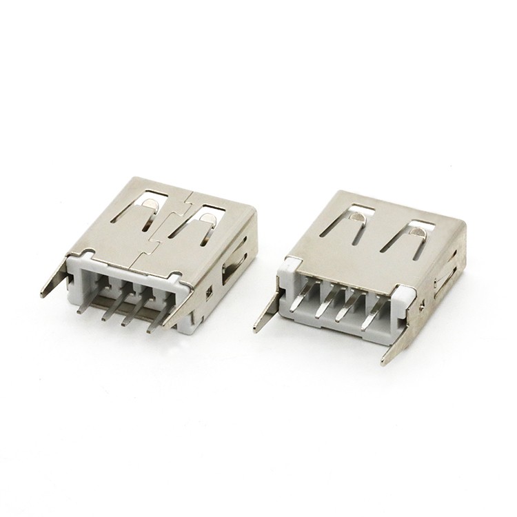 A Type USB 2.0  Female Connector DIP 180Degree