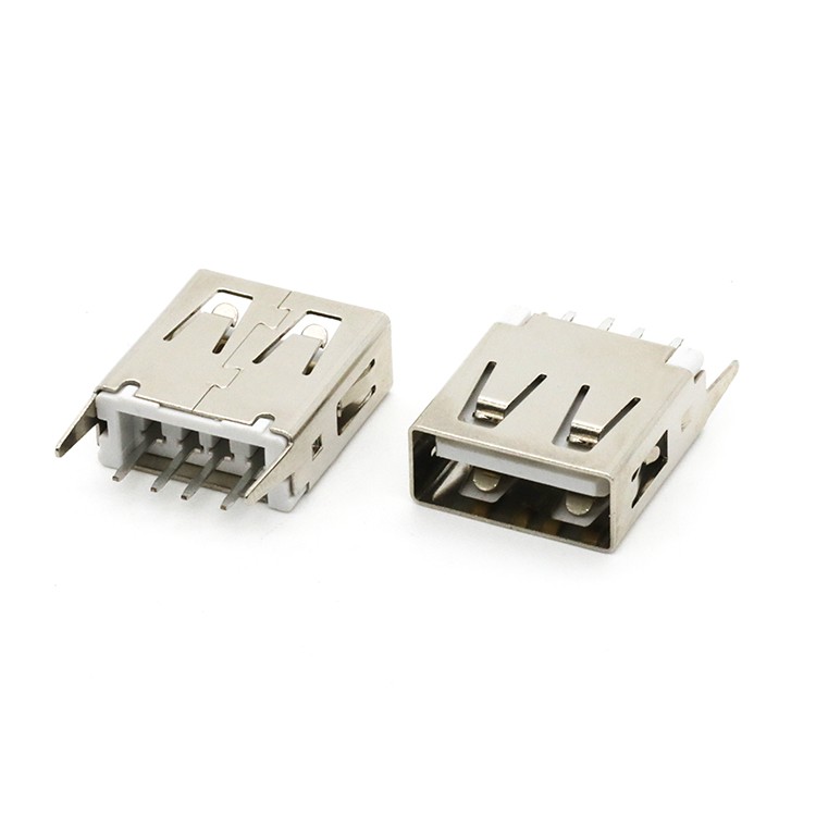 A Type USB 2.0  Female Connector DIP 180Degree