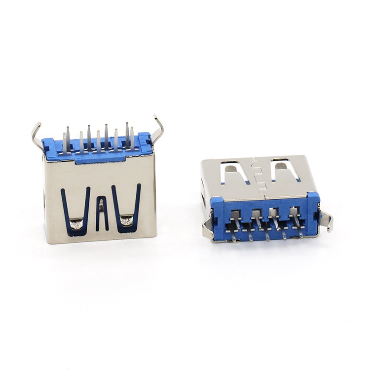 A Type USB 3.0 A/F Female Connector with Flangeless 180D