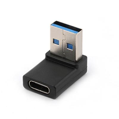 A Type USB 3.0 Male To C Type Female Adapter 90 Degree
