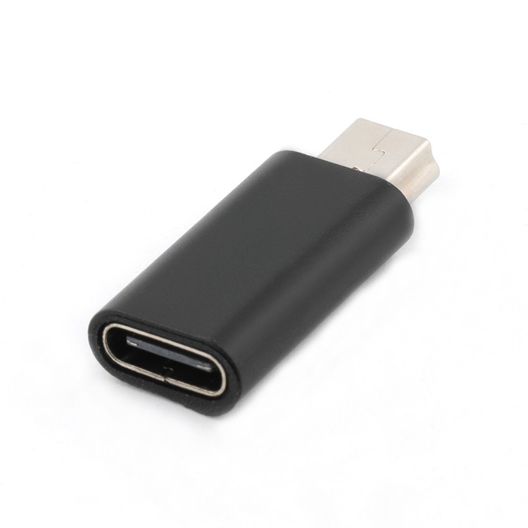 Aluminium Alloy Shell USB 3.1 Type C Female To Mini USB Type B Male Adapter Converter