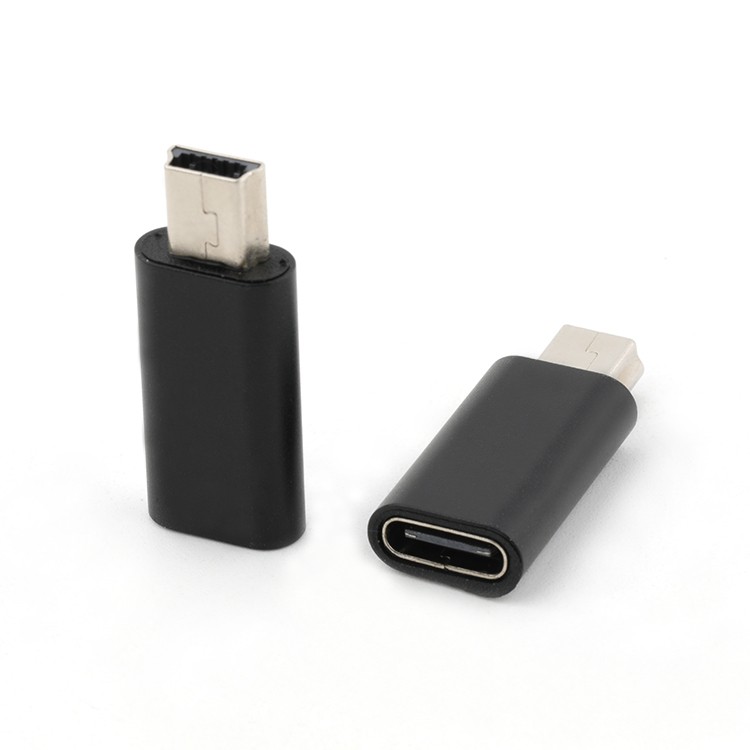 Aluminium Alloy Shell USB 3.1 Type C Female To Mini USB Type B Male Adapter Converter