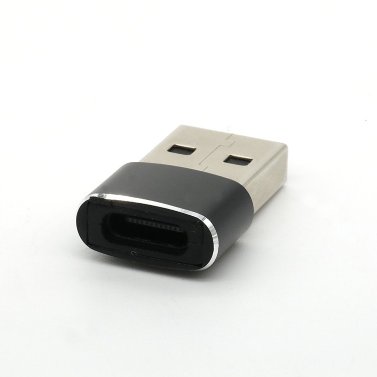 Aluminium Shell USB CType Female To USB A Type Male OTG Adapter