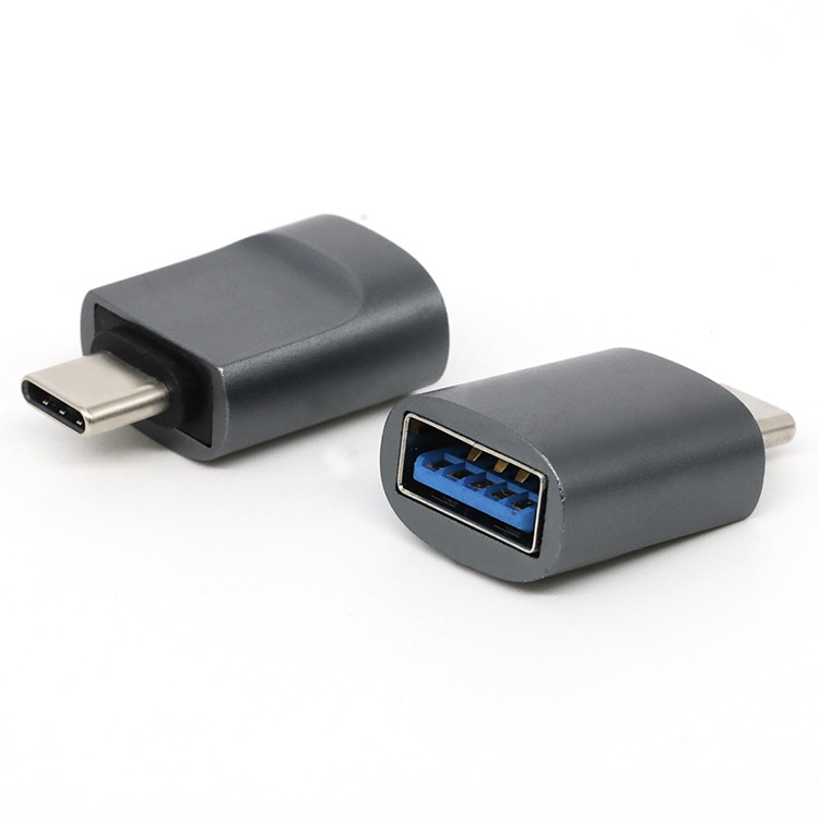 Black USB 3.0 Type A Female To USB 3.1 C Male Adapter Converter for Mobile Phone