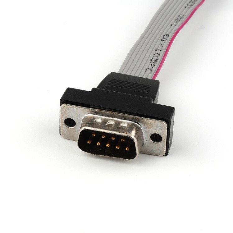 Custom D-sub Extension Cable 9 Pin Connector Accessories DB9 Rs232 Serial Cable