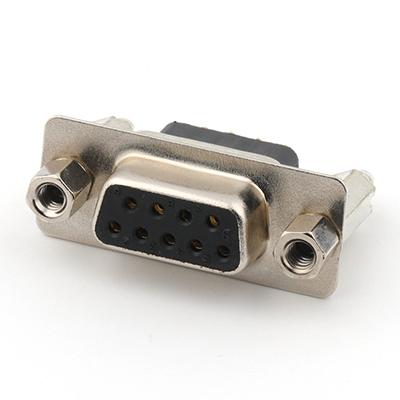 D-SUB Connector DB 9Pin Female Socket Dual Row Connector with Screw 