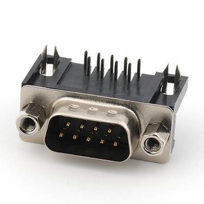 DB9 Connector Right Angle Dip Type 9P DB D-Sub Male Connector