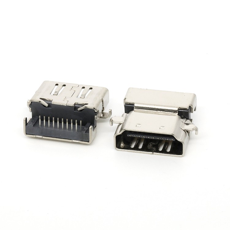 DIP Type 19Pin High Definition Multimedia Interface Type A Female Connector