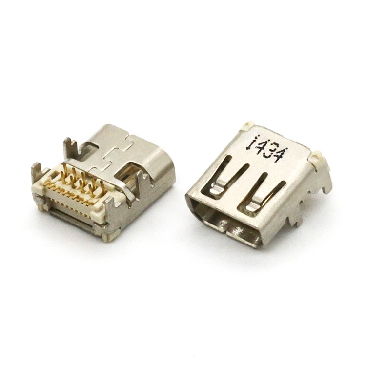 DIP+SMT 19Pin High Definition Multimedia Interface D Type Female Socket Connector for PCB