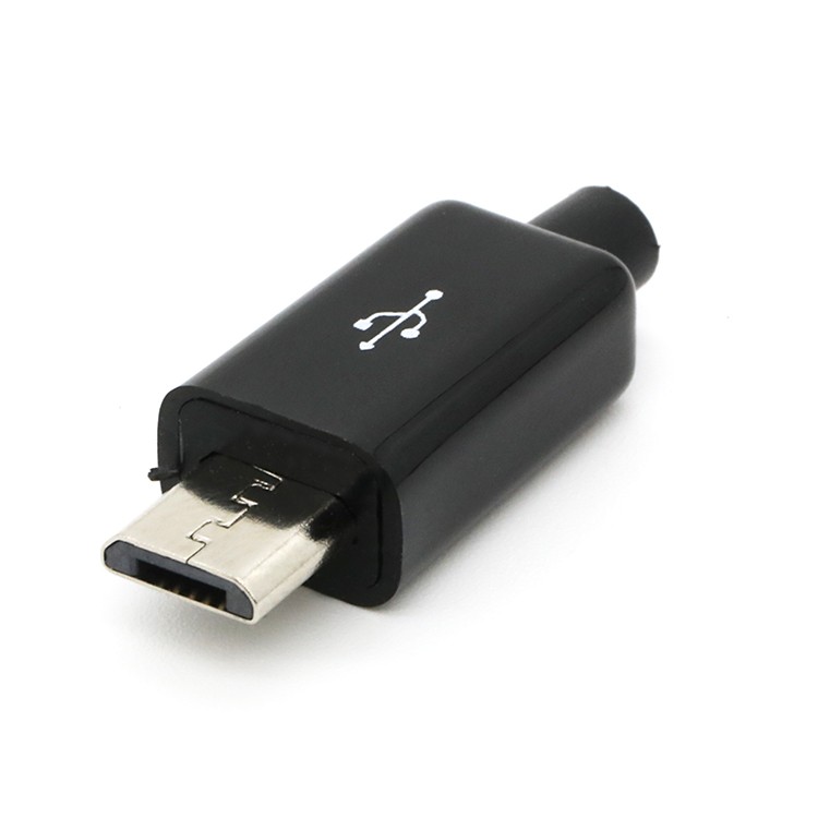 DIY Micro USB 2.0 Type A Male Plug Connector Soldering 5 Pin USB Kit