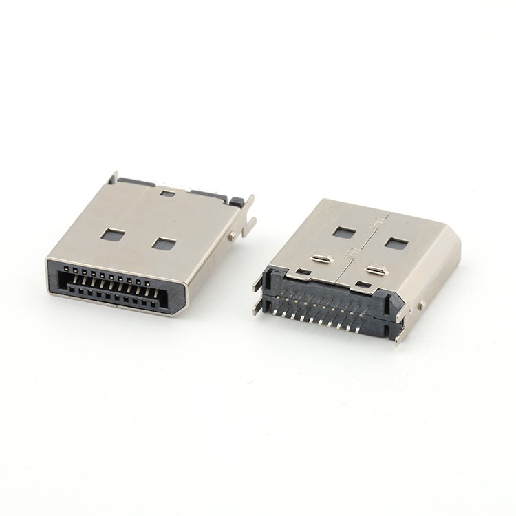 DP Male Connector DisplayPort 20Pin Male Connector For 1.6mm PCB